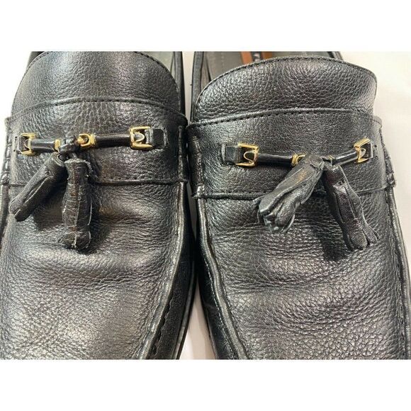 Florsheim Men's Tassel Black Loafers 806678 Size 9.5 D - Picture 5 of 6